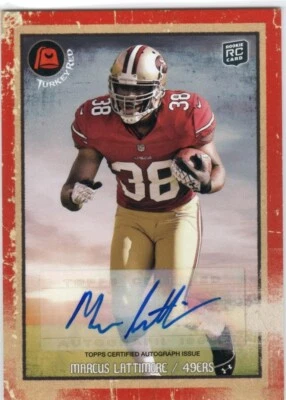 MARCUS LATTIMORE 2013 TOPPS TURKEY RED ROOKIE AUTO RC SAN FRANCISCO 49ERS - Image 1 of 2