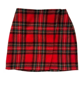 Hollister Skirt Womens XS Red Streetwear Casual Outdoors Plaid Ladies Fold Over - Picture 1 of 9