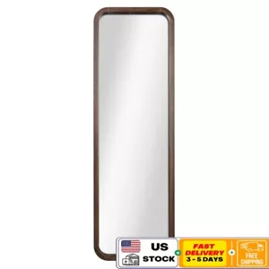 Stylish Walnut Wall Mirror Large Rectangular Mirror Home Decor Modern Design New - Picture 1 of 6
