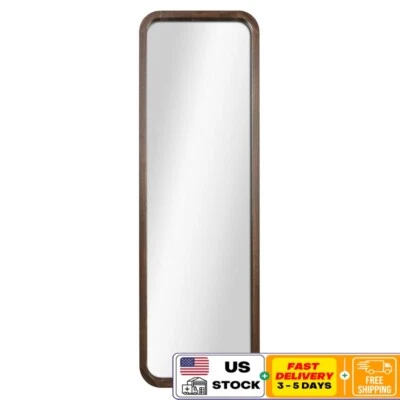 Elegante Espejo de Pared de Nogal Espejo Rectangular Grande Decoración del Hogar Diseño Moderno Nuevo Foto 1 de 4