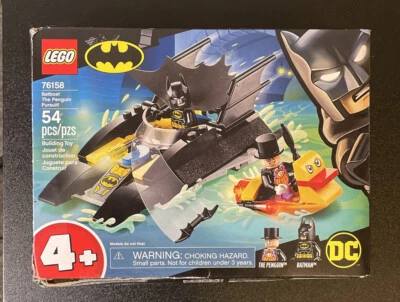 Lego 76158 Batboat The Penguin Pursuit - caja dañada, juego retirado Foto 1 de 4