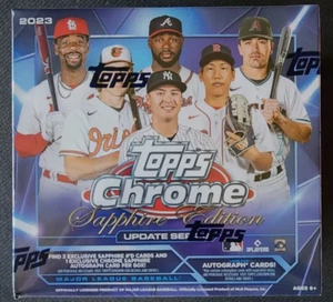 2023 Topps Chrome Update MLB Sapphire Edition Sealed Hobby Box Gunnar Carroll - Picture 1 of 1