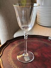 Single MIKASA SONATA GOLD Rimmed STEMWARE WINE GOBLET GLASS • 7 3/4" T7102/001