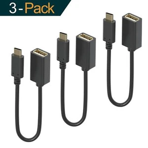 Câble Adaptateur USB-OTG Pack de 3 USB Type A vers USB Type C - Photo 1/4