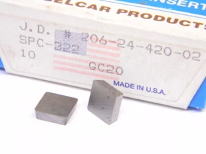 NEW SURPLUS 10PCS. BELCAR SPC 322 GRADE: GC20 CARBIDE INSERTS - Picture 1 of 1