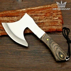 Hatchet Axe Felling Tomahawk Tactical Firewood Chopper Carbon Steel Wood Handle - Picture 1 of 12