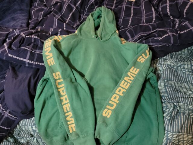 Supreme男式绿色连帽衫| eBay