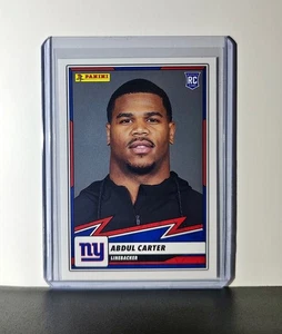 Abdul Carter 2025 Panini NFL #73 Sticker Card New York Giants - Foto 1 di 6