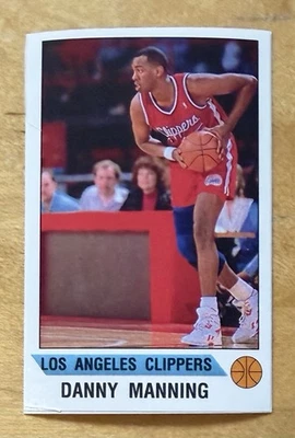 Pegatina de baloncesto Panini 1990-91 #32 Danny Manning Los Angeles Clippers como nueva Foto 1 de 3