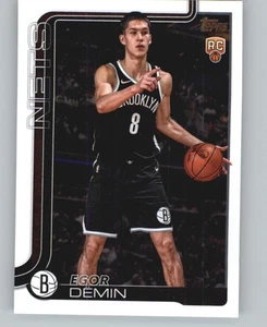 2025-26 Topps Flagship Basketball Egor Demin RC Rookie Nets - Picture 1 of 2
