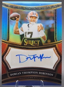 Dorian Thompson-Robinson /49 2024 Panini Select Auto L Blue Prizm Browns Eagles - Picture 1 of 3