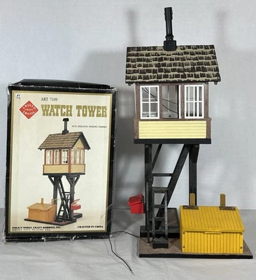 Aristo Craft Trains Watch Tower ART 7109 Assembled w/ Extra Parts Untested - Image 1 of 4