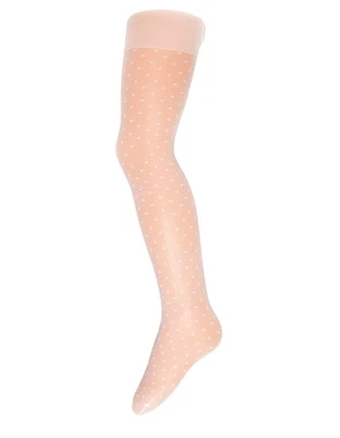 ewers Feinstrumpfhose Mädchen Dots Weiß 20 DEN Gr. 122-128 6-8 Jahre - Bild 1 von 4