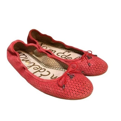 Pisos de ballet Felicia de gamuza coral Sam Edelman Foto 1 de 4