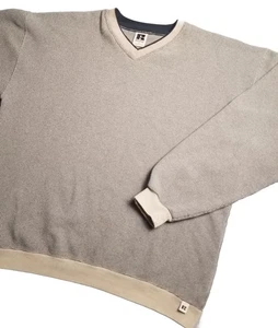 Vintage Russell Knit Sweater Sweatshirt USA Made Athletic Sportswear Sz XL - Picture 1 of 11