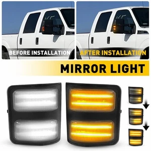 LED Side Marker Mirror Blinker Lamp Fit 08-16 F250 Ford Superduty F350 F450 F550 - Picture 1 of 12