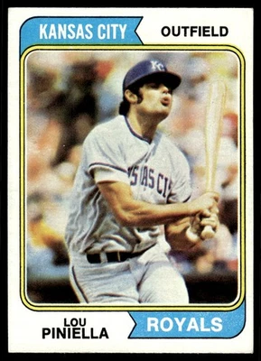 1974 Topps Lou Piniella Kansas City Royals #390 - Image 1 of 2