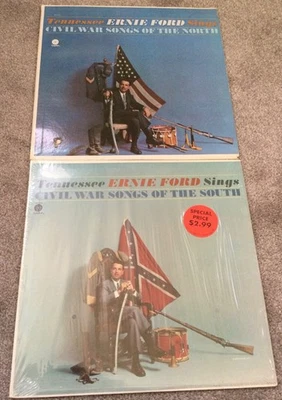 Tennessee Ernie Ford Sings Civil War Songs North South vinyl records LPs - Image 1 of 4