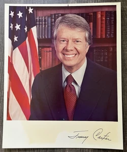 President Jimmy Carter Signed Photo 8x10 Color No COA - Picture 1 of 9