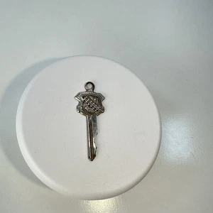 Buick Single Badge Car Key GM General Motors Gold/Silver Tone Cool Design Vtg - Picture 1 of 4