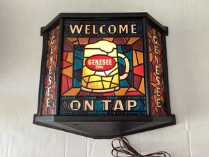 Genesee On Tap Stained Glass Light 15x17 - Picture 1 of 2