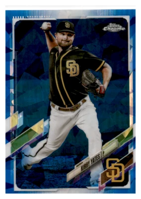 2021 Topps Chrome Sapphire #267 Kirby Yates    Padres - Image 1 of 2