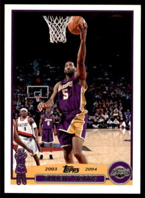 2003-04 Topps Los Angeles Lakers #122 Robert Horry Kobe en segundo plano Foto 1 de 2