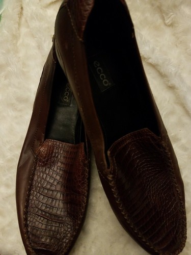 Scarpe donna Ecco Mocs 41 marrone sli on