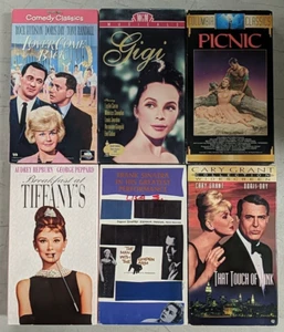 VHS Set Of Classic Films Lover Come Back Gigi Picnic Breakfast At Tiffany's T X6 - Picture 1 of 9