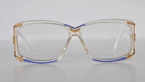 Cazal Vintage Eyeglasses - NOS - Model 179 - Col.263- Gold & Blue, White, Transp - Picture 1 of 3
