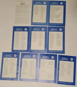 Game Designers Workshop System 7 Napoleonics 1978 1, 3-6, 9, 10, 12, & 13 Sheets - Picture 1 of 14