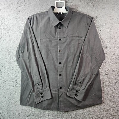 Oakley Shirt Men XL Button Up Long Sleeve Gray Plaid - Image 1 of 4