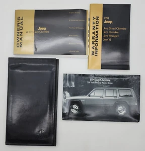 1994 Jeep Cherokee Owner's Manual, Warranty Book, Tips, Vinyl Wallet VGUC - Picture 1 of 9