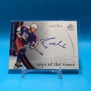 Ryan Hollweg - 2005-06 SP Auténtico #RH Sign of the Times Automático - NY Rangers - Imagen 1 de 2