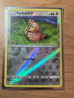 Farfetch'd - 45/68 - Hidden Fates - Reverse Holo - Pokemon TCG 2019 - Image 1 of 3