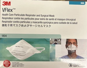 3M VFLEX 1804 N95 Disposable Face Mask NIOSH Respirator 50/Box - 2025 - Picture 1 of 7