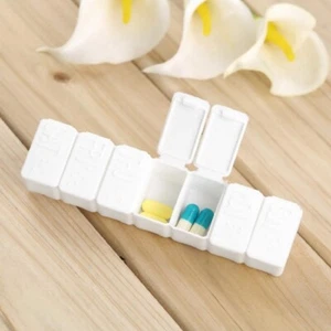 Portapillole Porta Compresse Pillole Medicine Medicinali 7 Spazi Settimanale - Imagen 1 de 4
