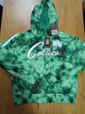 WOMENS BOSTON CELTICS Mitchell & Ness NBA Windbreaker Jacket NWT New Large L Cover