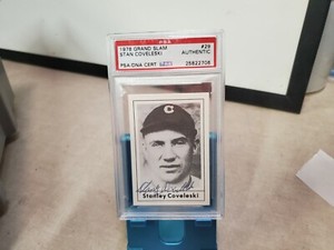 1978 Grand Slam Stan Coveleski auto #29 HOF PSA / DNA certified PSA #T1121