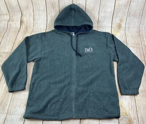 Vintage Big Dogs Polar Dogs High Tech Gear Fleece Full Zip Hoodie Jacket Size M - Picture 1 of 6