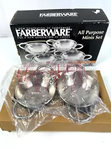 Farberware Allzweck Minis 4er Set 18/10 Edelstahl 5 Zoll Griffe Neu - Bild 1 von 10