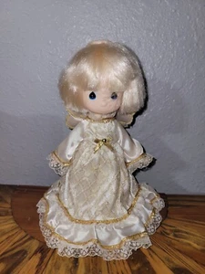 Precious Moments Enesco 1990s Doll Angel Girl Christmas Tree Topper 9" With Box - Picture 1 of 10