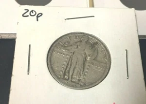 1920-P Standing Liberty Quarter 1920 P Higher Grade Type 2 Inv#521 Nice Toning - Picture 1 of 2