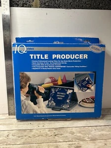 IQ Video Title Producer Studio Vintage Complete With Box Free Postage - Picture 1 of 8