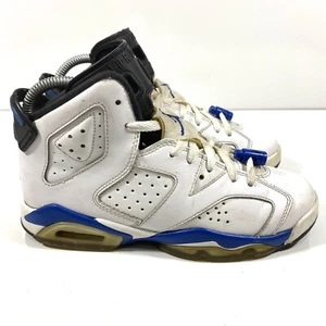 Air Jordan 6 Retro GS 'Sport Blue' 5Y 384665-107 Basketball Shoes - Picture 1 of 9