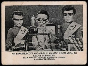 Somportex - 'Thunderbirds (B&W 77mm x 57mm)' (1966) - Brains Scott and Virgil - Picture 1 of 2