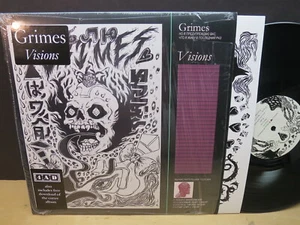 Grimes: Visions (strongVG+ 2012 4AD CAD3208, UK LP) Shrink - Picture 1 of 10