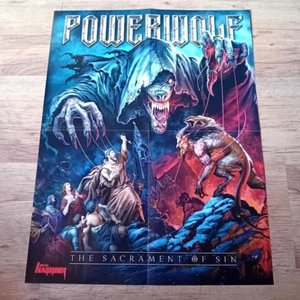 POWERWOLF / AT THE GATES - Poster ca 40 x 57 cm - Heavy Metal - Imagen 1 de 2