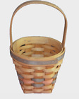 Vintage Bradford Basket Co. Signed & Dated JM 1994 Hanging Basket Multi-colored