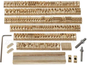 ZONEPACK Stampi per timbri lettere numeri alfabeti simboli personaggi rame ottone - Foto 1 di 7